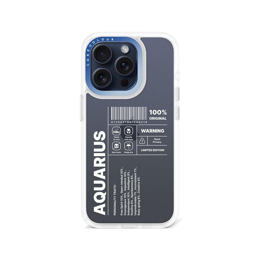 iPhone 15 Pro Warning Aquarius Phone Case - CORECOLOUR