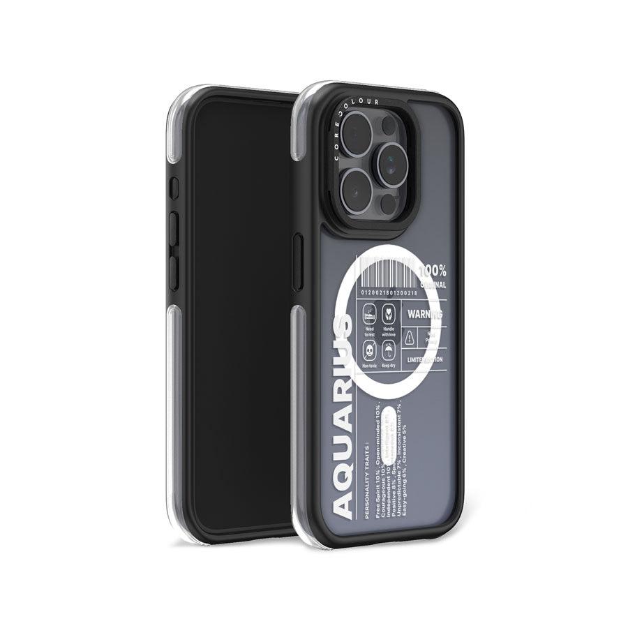 iPhone 15 Pro Warning Aquarius Ring Kickstand Case MagSafe Compatible - CORECOLOUR