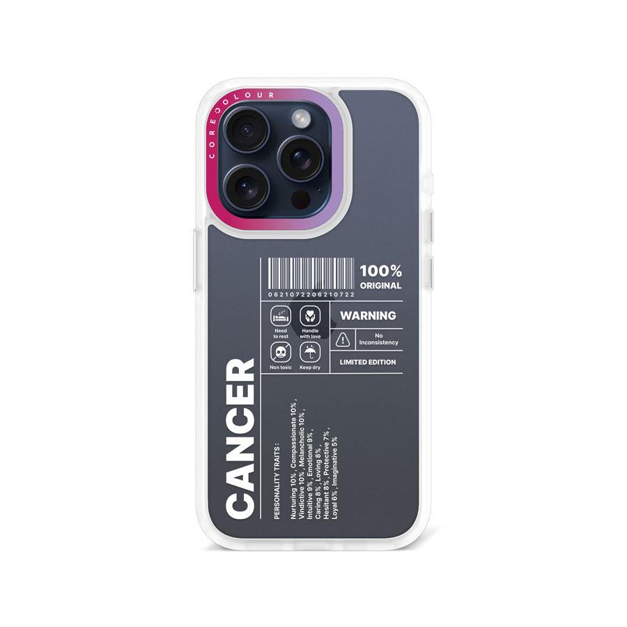 iPhone 15 Pro Warning Cancer Phone Case - CORECOLOUR