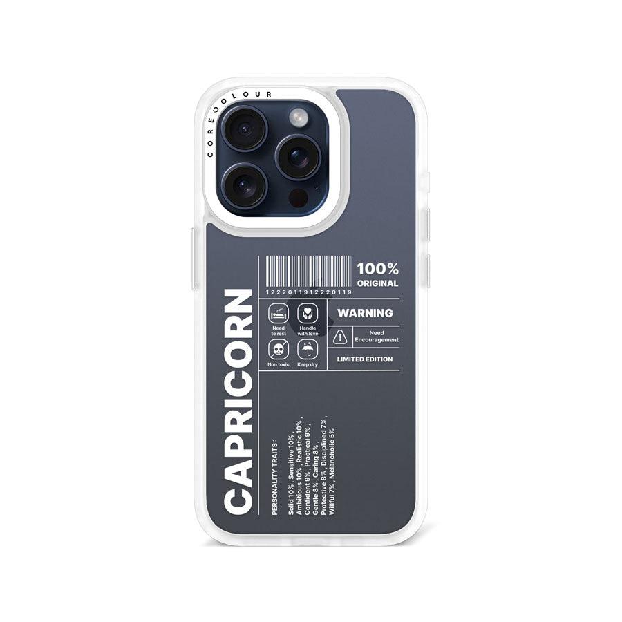 iPhone 15 Pro Warning Capricorn Phone Case - CORECOLOUR