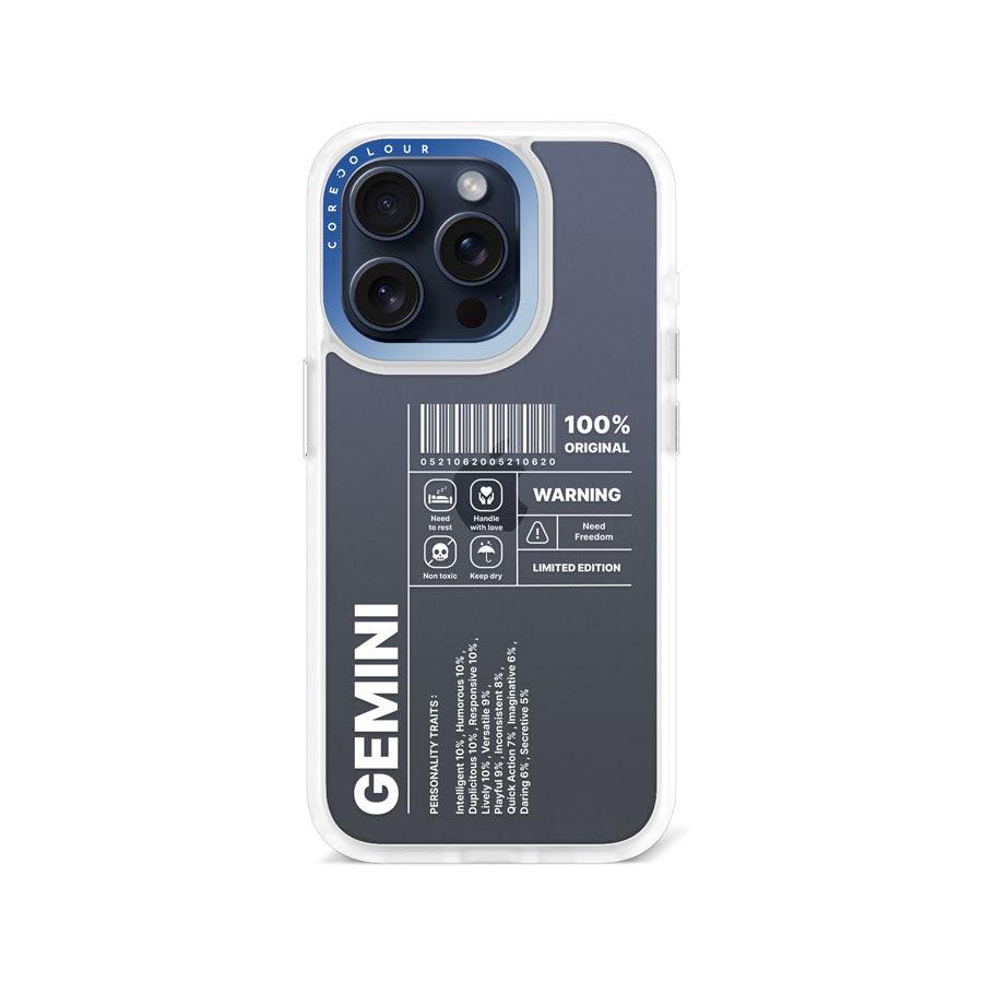 iPhone 15 Pro Warning Gemini Phone Case - CORECOLOUR