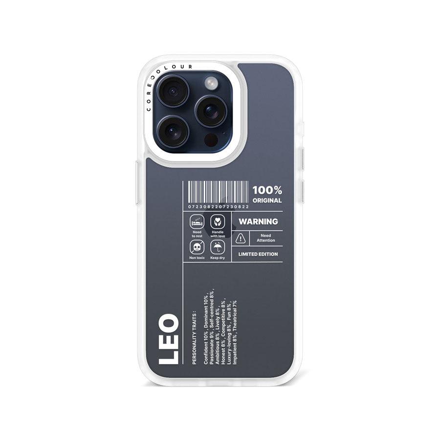 iPhone 15 Pro Warning Leo Phone Case - CORECOLOUR