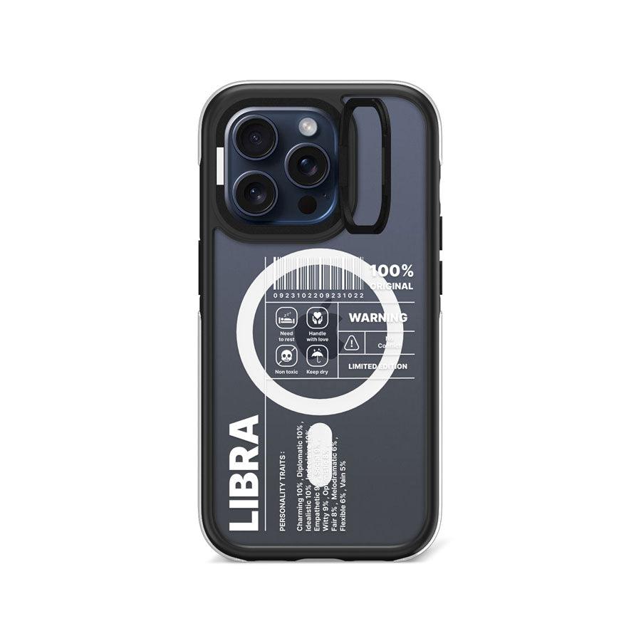 iPhone 15 Pro Warning Libra Ring Kickstand Case MagSafe Compatible - CORECOLOUR