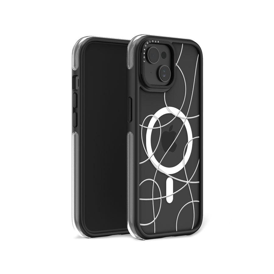 iPhone 15 Seeing Squiggles Ring Kickstand Case MagSafe Compatible - CORECOLOUR