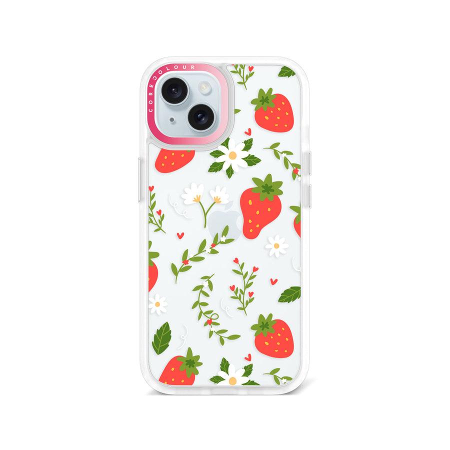 iPhone 15 Strawberry Flower Phone Case - CORECOLOUR