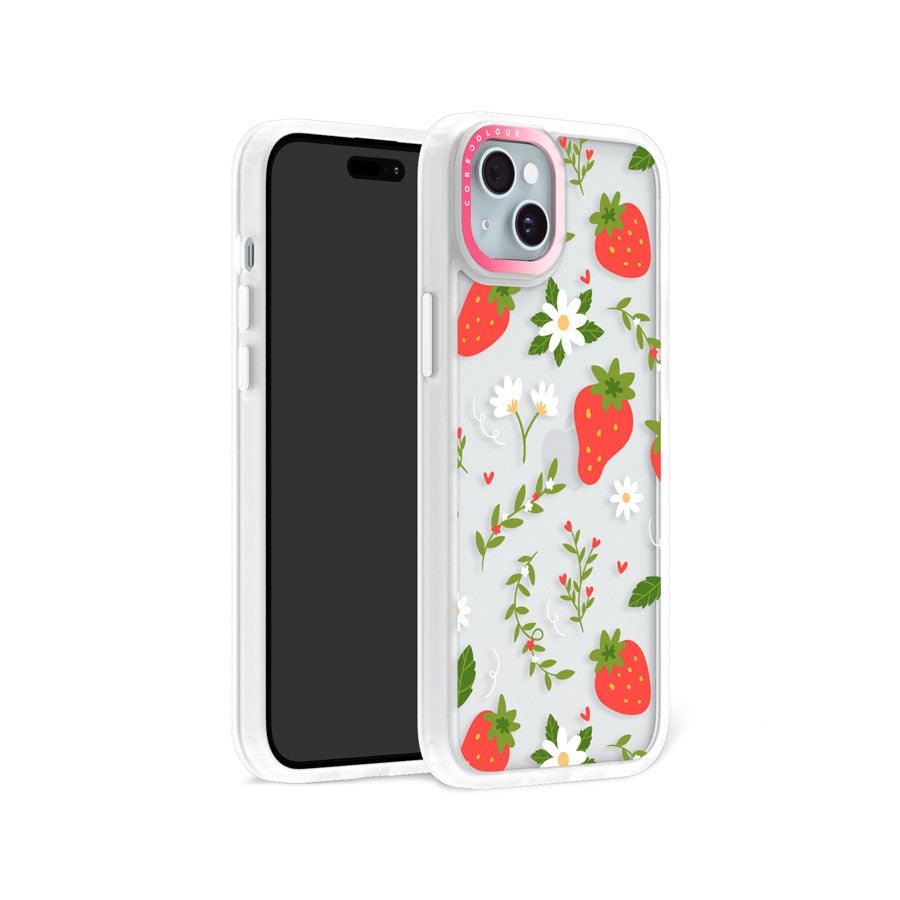 iPhone 15 Strawberry Flower Phone Case - CORECOLOUR