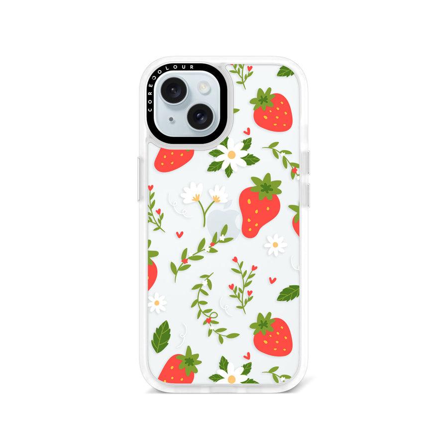 iPhone 15 Strawberry Flower Phone Case - CORECOLOUR