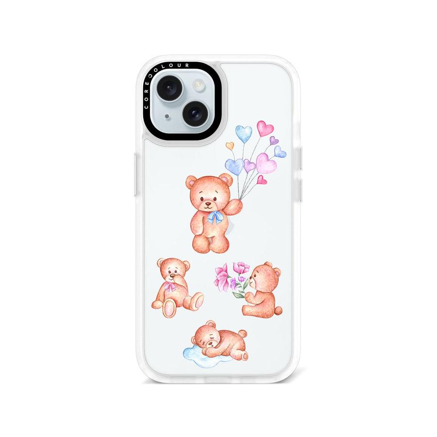 iPhone 15 Teddy Bear Friends Phone Case - CORECOLOUR