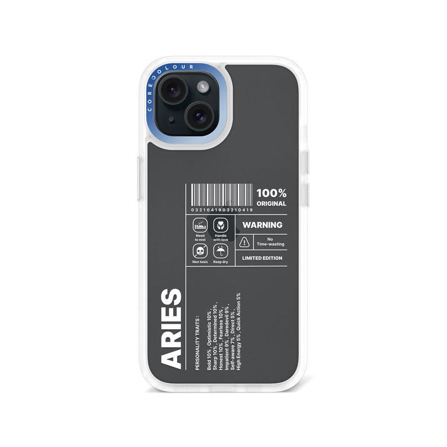 iPhone 15 Warning Aries Phone Case - CORECOLOUR