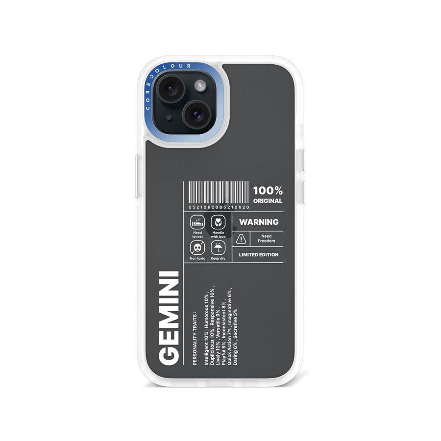 iPhone 15 Warning Gemini Phone Case - CORECOLOUR