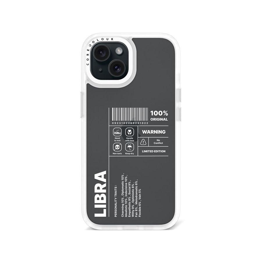 iPhone 15 Warning Libra Phone Case - CORECOLOUR