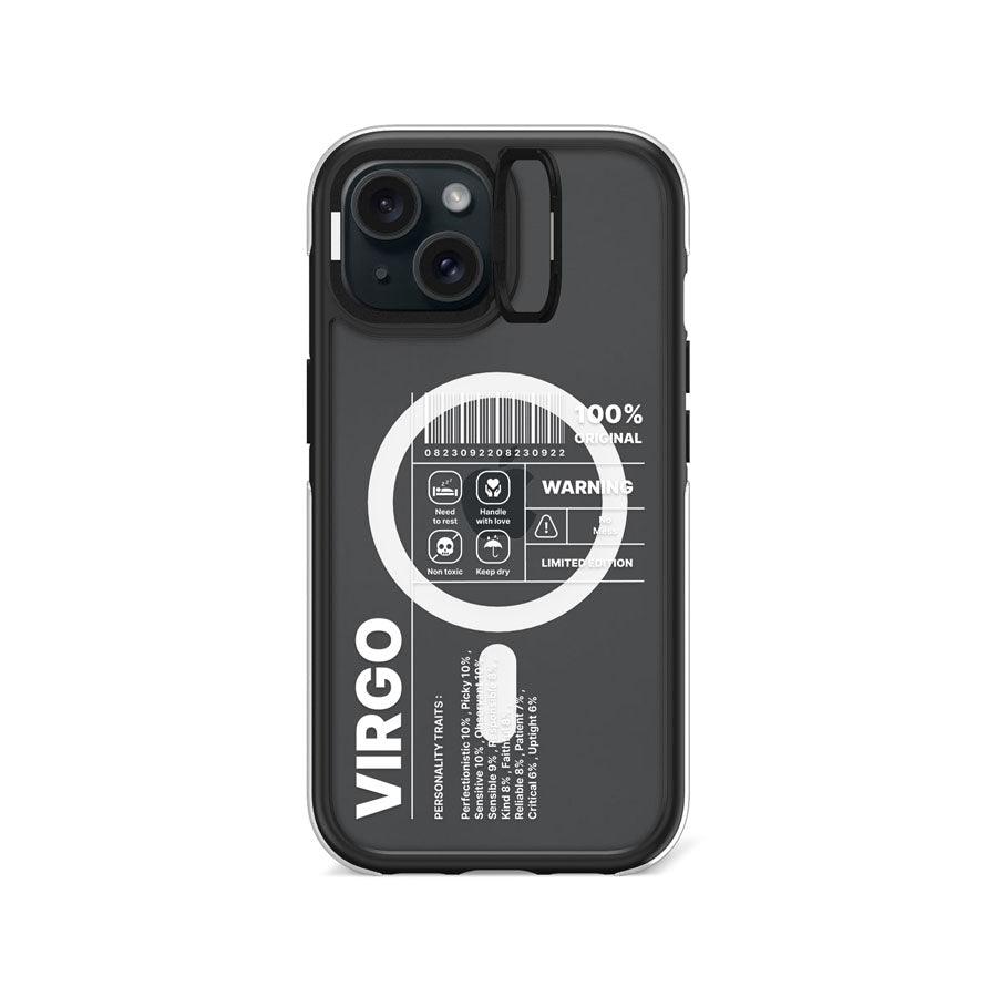 iPhone 15 Warning Virgo Ring Kickstand Case MagSafe Compatible - CORECOLOUR