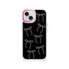 iPhone 15 White Ribbon Minimal Line Phone Case - CORECOLOUR