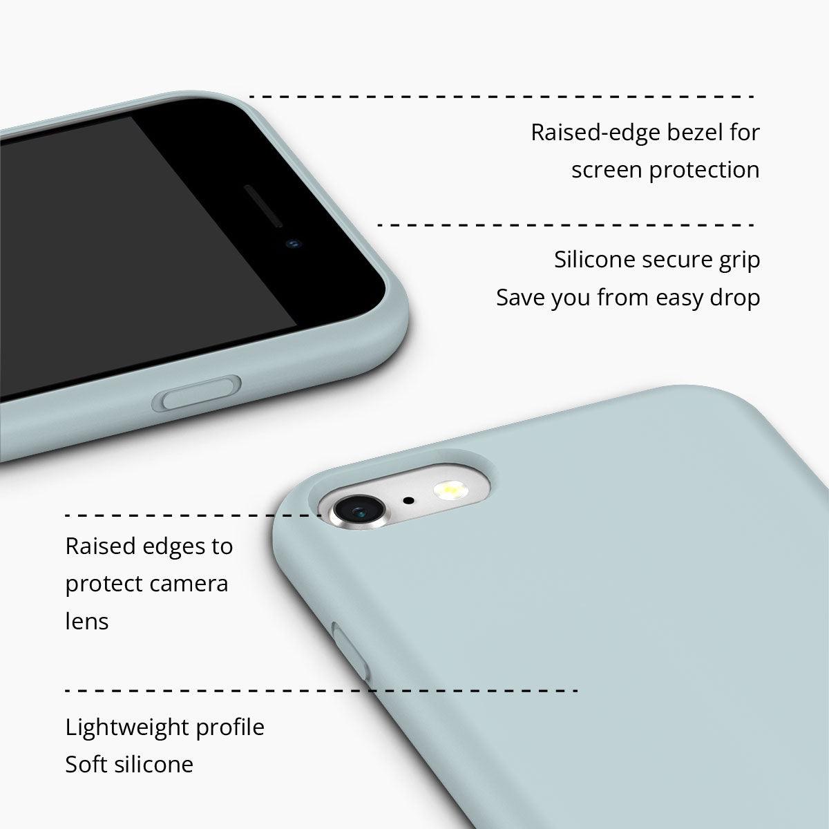 iPhone 7 Blue Beauty Silicone Phone Case - CORECOLOUR