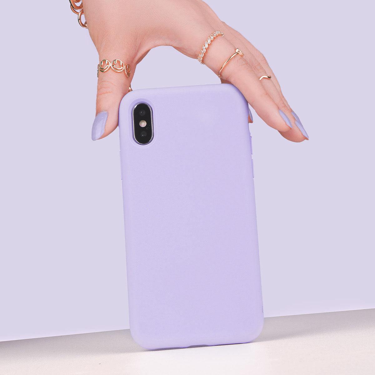 iPhone 7 Lady Lavender Silicone Phone Case - CORECOLOUR