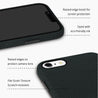 iPhone 8 Black Premium Leather Phone Case - CORECOLOUR
