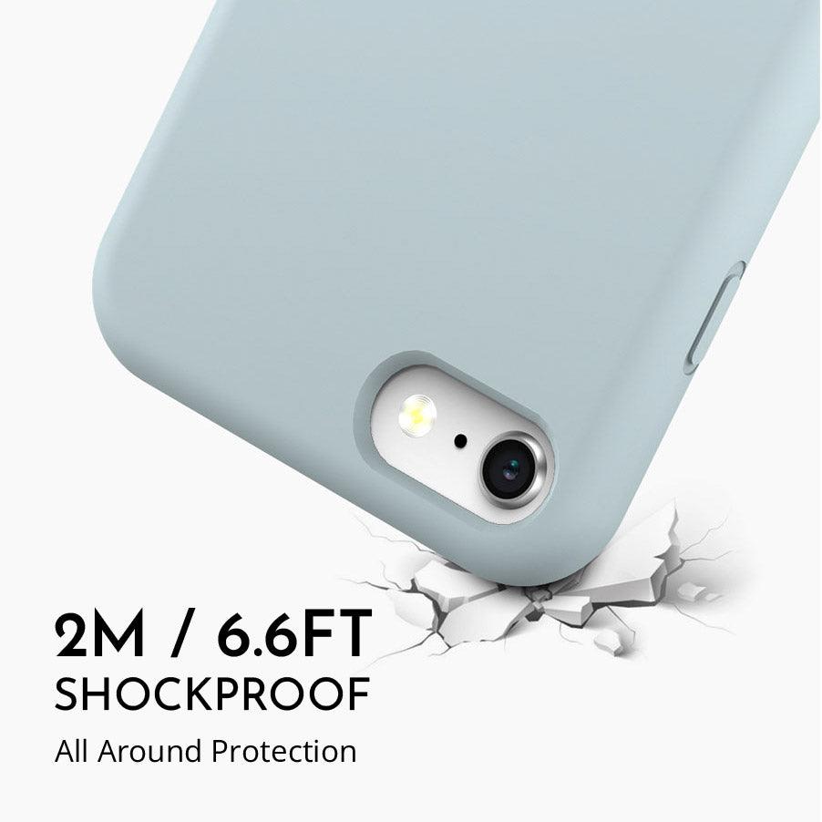 iPhone 8 Blue Beauty Silicone Phone Case - CORECOLOUR
