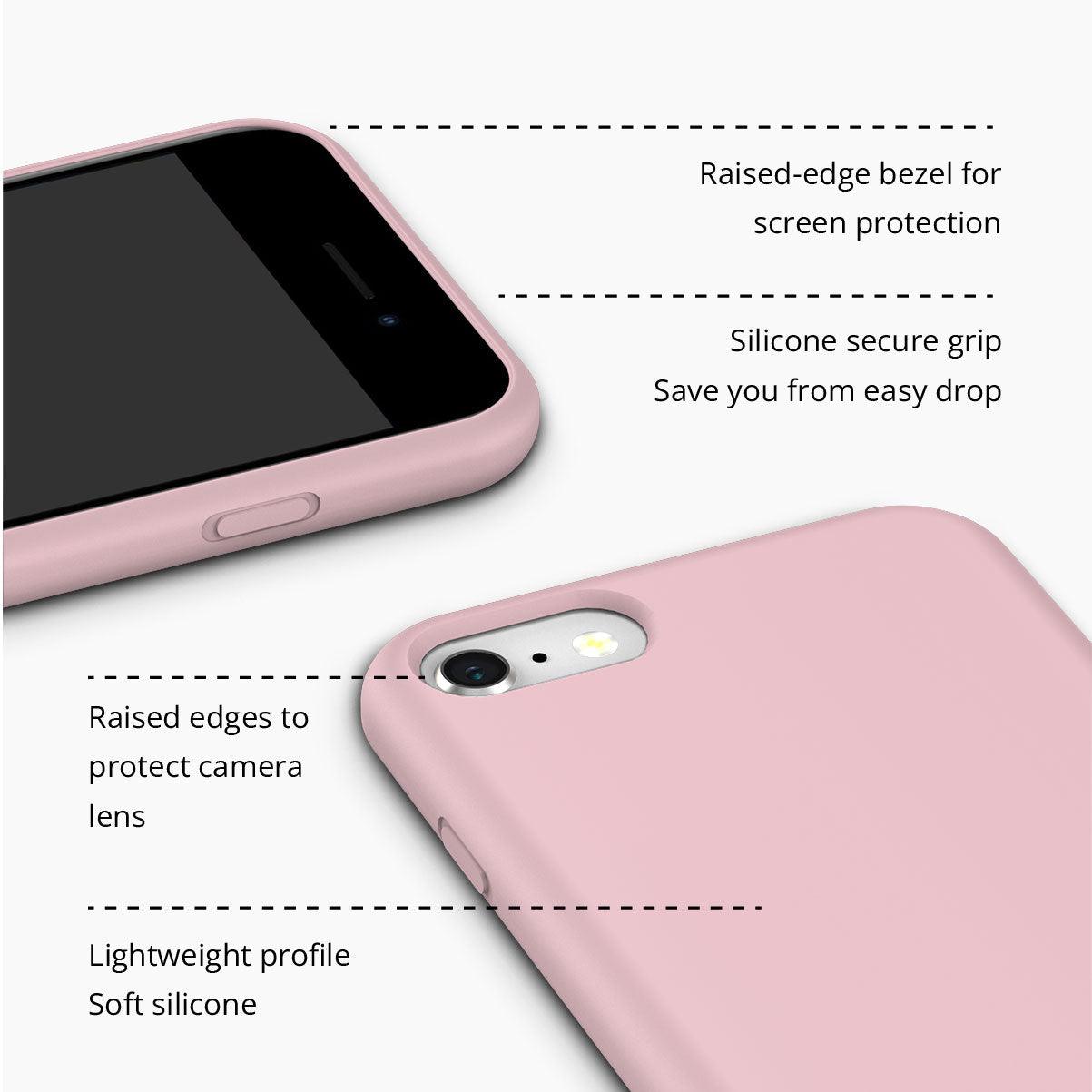 iPhone 8 Pink Ballerina Silicone Phone Case - CORECOLOUR