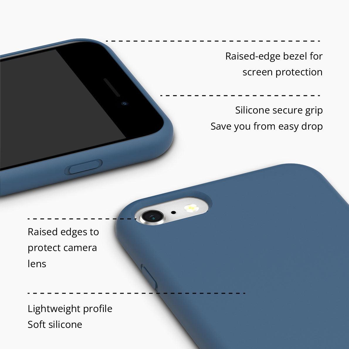 iPhone SE 2020 Dear Cerulean Silicone Phone Case - CORECOLOUR