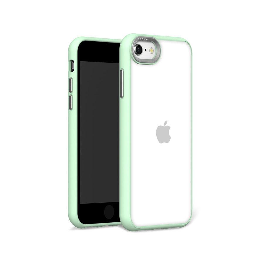iPhone SE 2020 Hint of Mint Clear Phone Case - CORECOLOUR