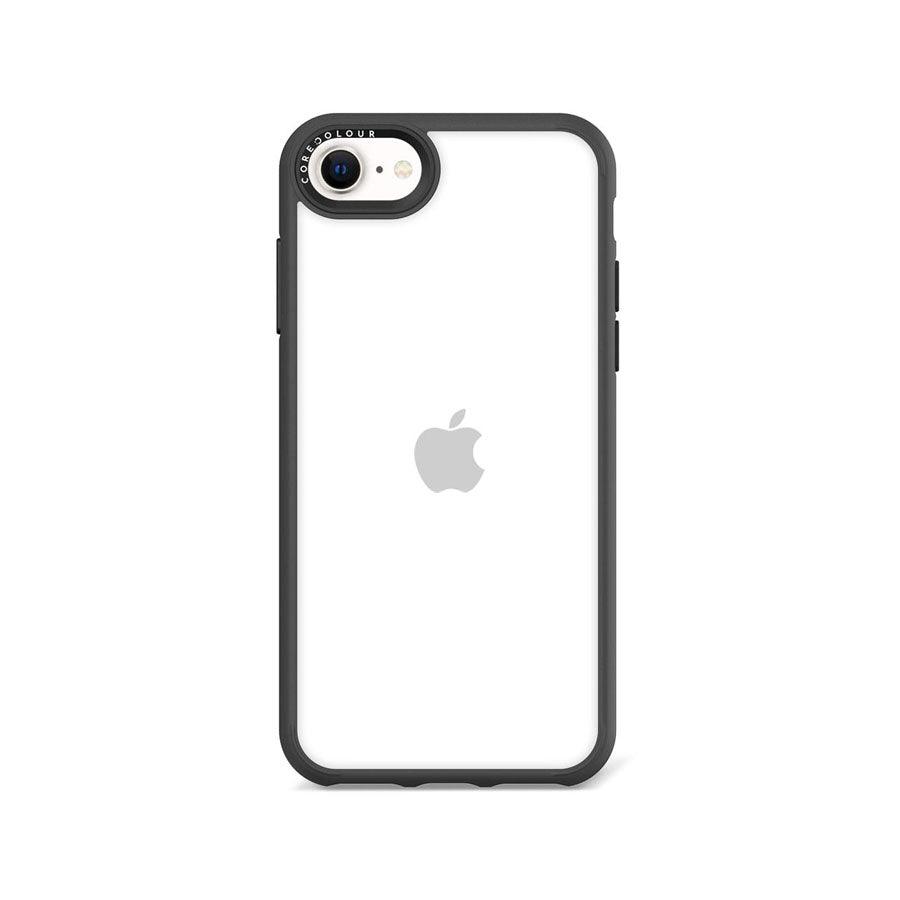 iPhone SE 2022 Jet Black Clear Phone Case - CORECOLOUR