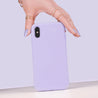 iPhone X Lady Lavender Silicone Phone Case - CORECOLOUR