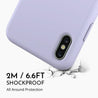 iPhone X Lady Lavender Silicone Phone Case - CORECOLOUR