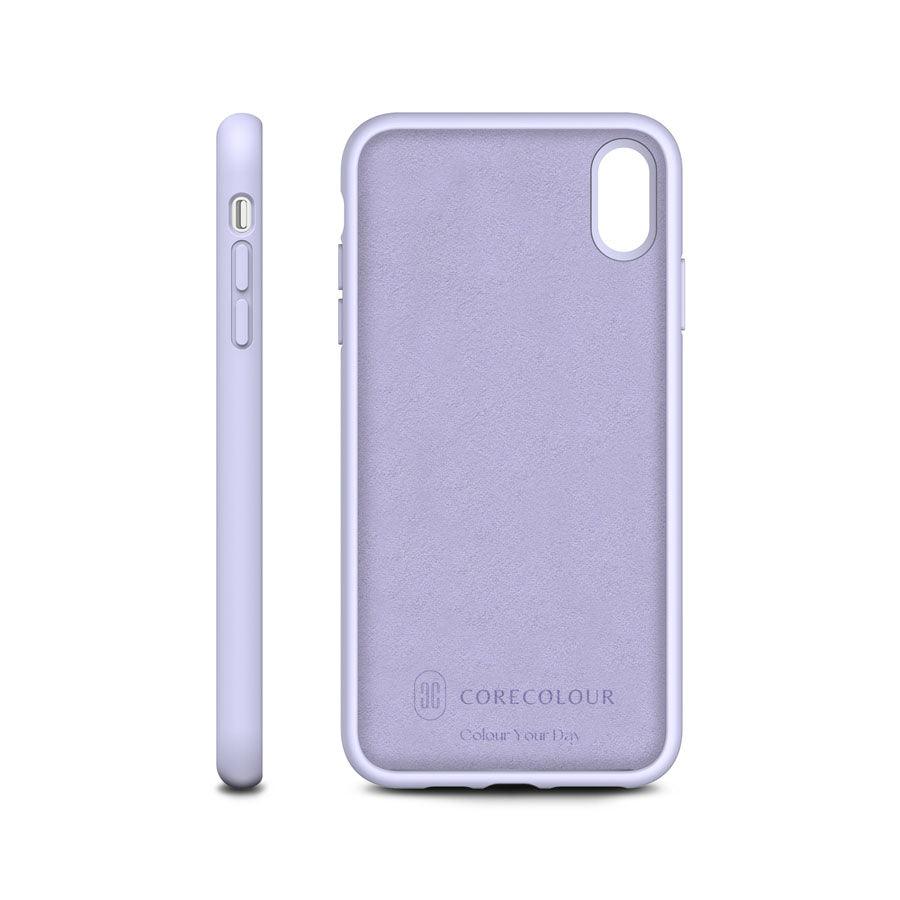 iPhone X Lady Lavender Silicone Phone Case - CORECOLOUR