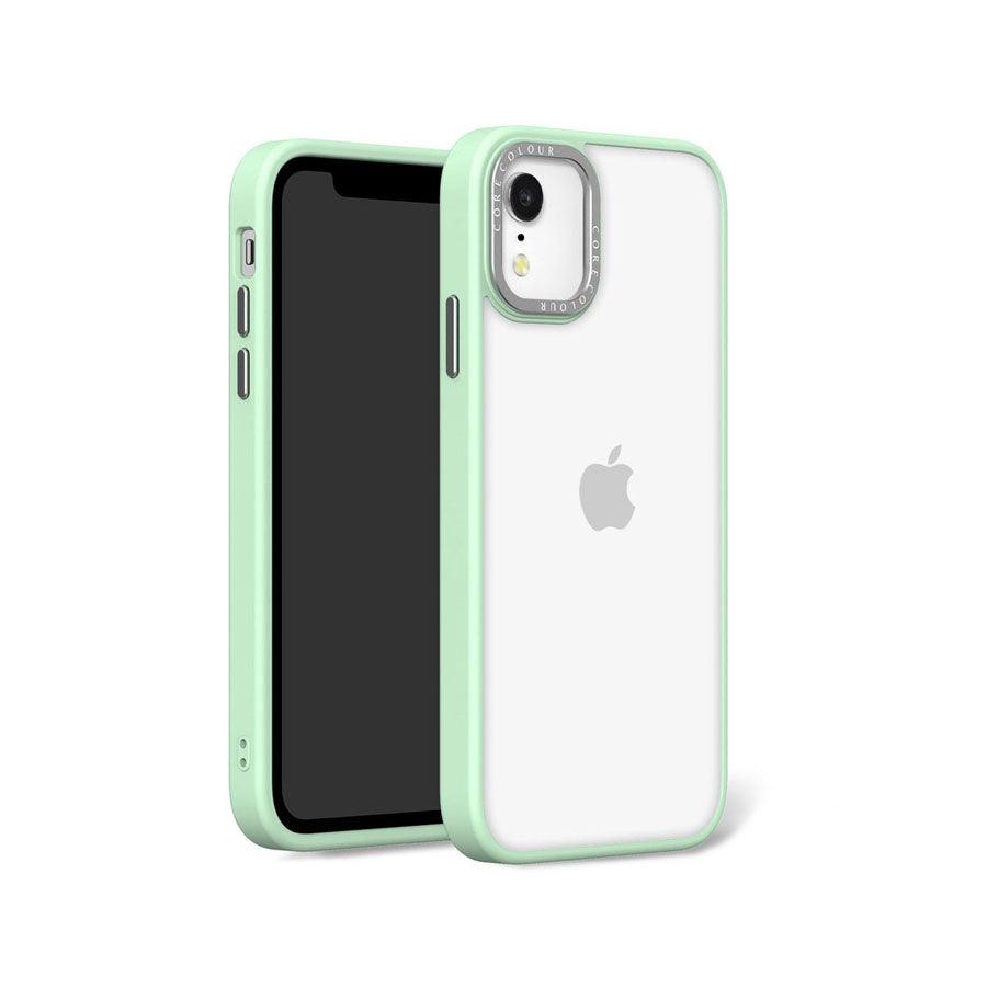 iPhone XR Hint of Mint Clear Phone Case - CORECOLOUR