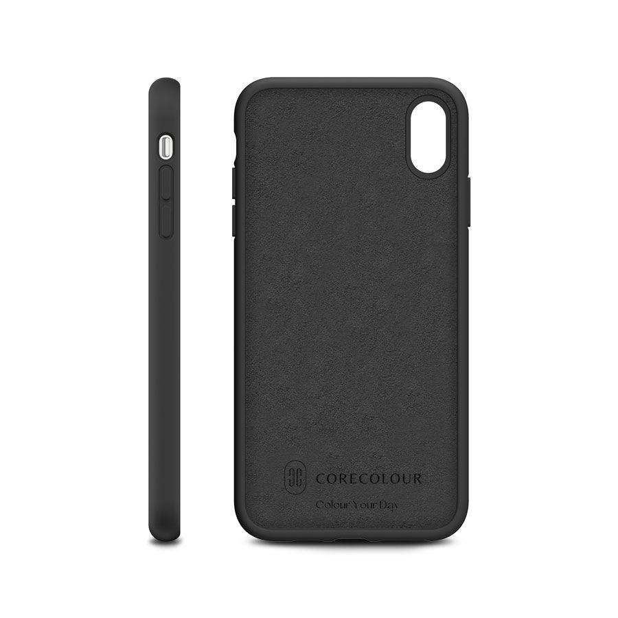 iPhone XS Dark Darcy Silicone Phone Case - CORECOLOUR