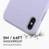 iPhone XS Lady Lavender Silicone Phone Case - CORECOLOUR