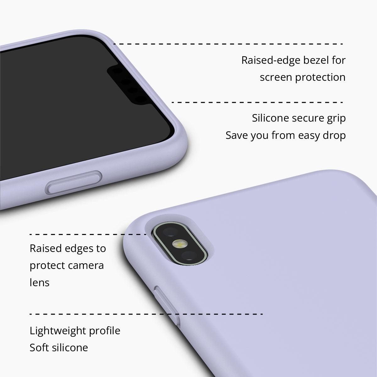 iPhone XS Lady Lavender Silicone Phone Case - CORECOLOUR