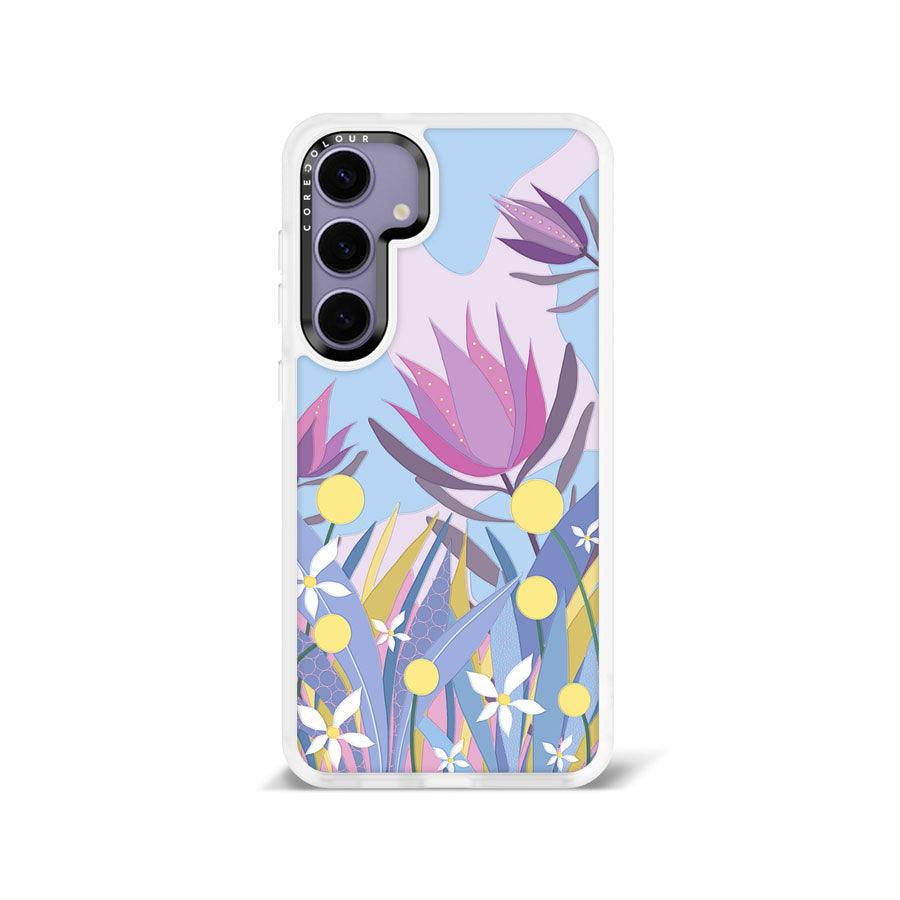 S24+ Blooming Ground Purple Clear Matte Printed Case - CORECOLOUR