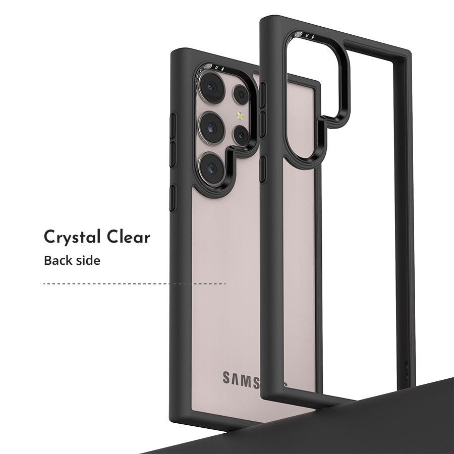 S24 Ultra Black Clear Case - CORECOLOUR