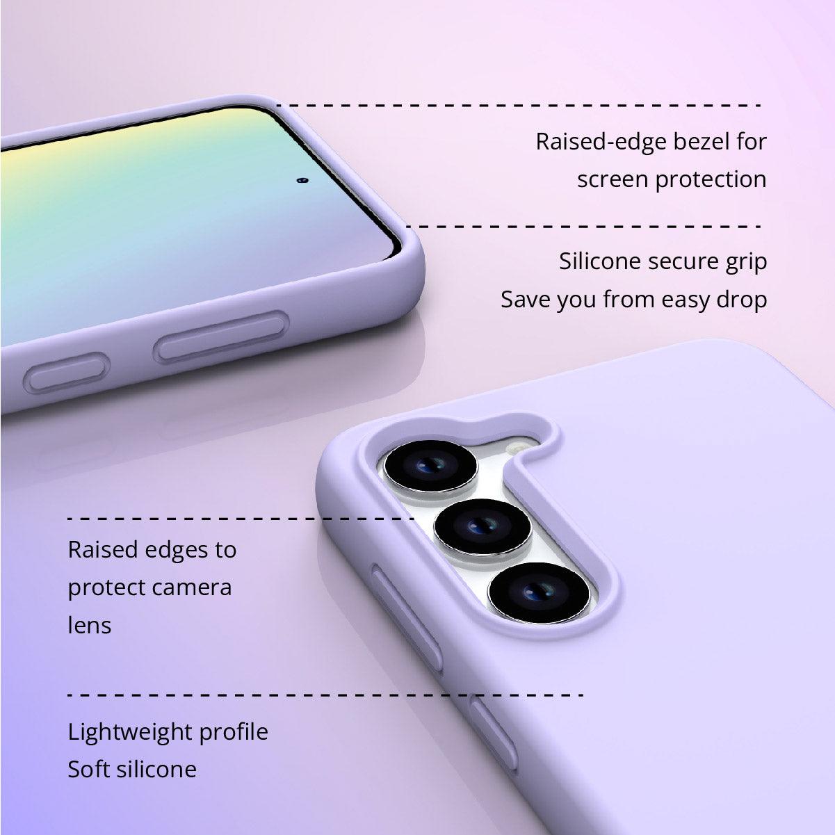 Samsung Galaxy S23 Ultra Lady Lavender Silicone Phone Case - CORECOLOUR