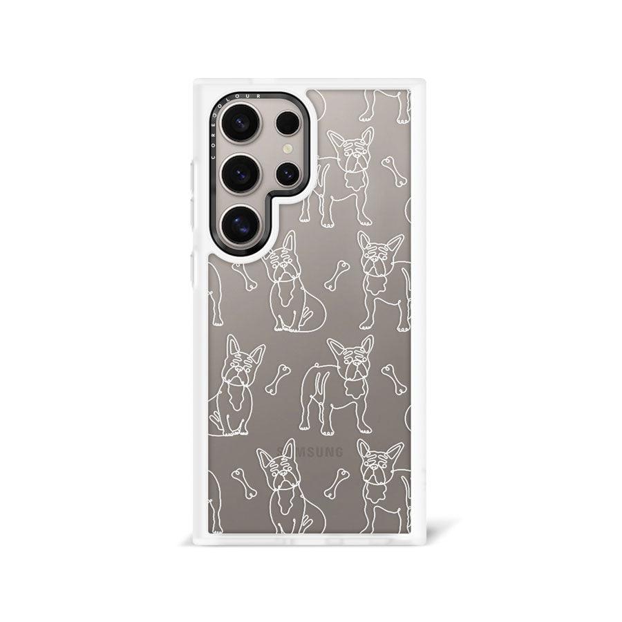 Samsung Galaxy S24 Ultra French Bulldog Minimal Line Phone Case - CORECOLOUR