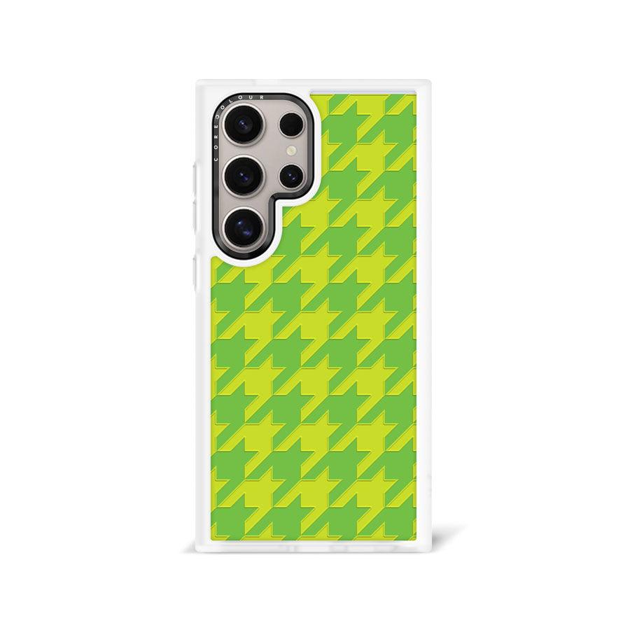 Samsung Galaxy S24 Ultra Green Houndstooth Phone Case - CORECOLOUR