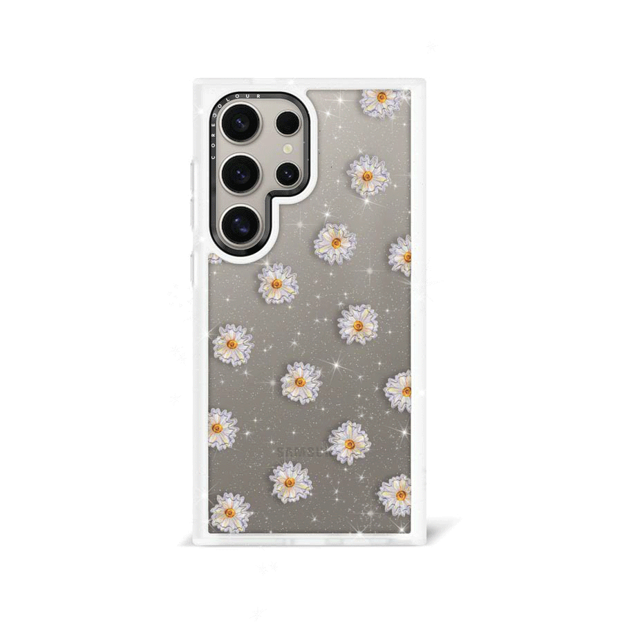 Samsung Galaxy S24 Ultra Oopsy Daisy Glitter Phone Case - CORECOLOUR