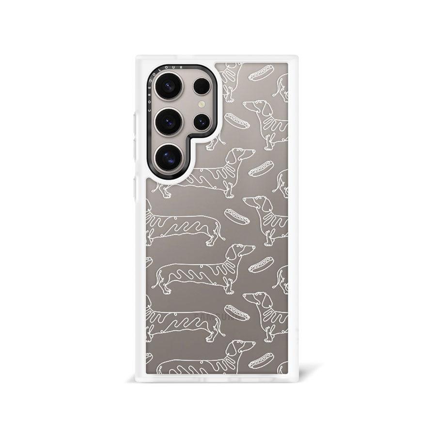 Samsung Galaxy S24 Ultra Sausage Dog Minimal Line Phone Case - CORECOLOUR
