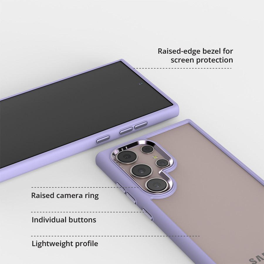 Samsung S24 Ultra Purple Clear Case - CORECOLOUR